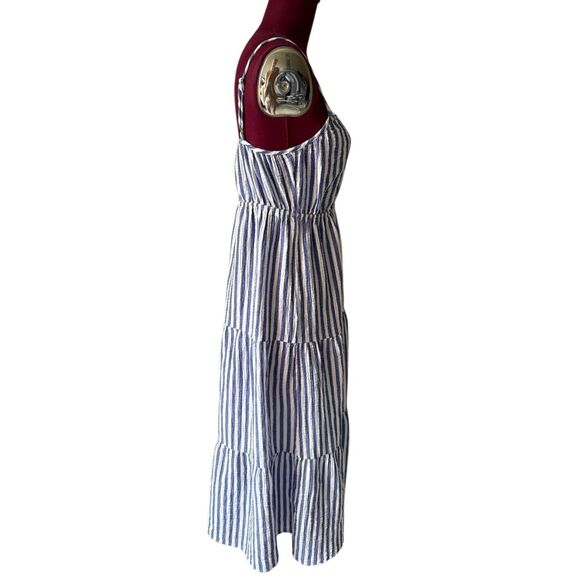 Rails Blakely Midi Dress size S Small Anacapa Stripe White Blue Sleeveless - Picture 10 of 12